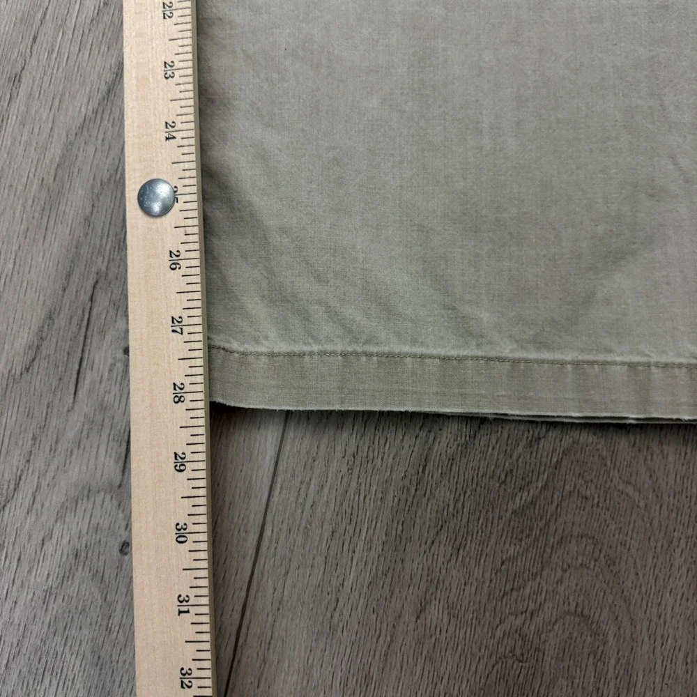 L.L.Bean Pants Womens‎ Large Tan Wide Leg Elastic Waist Drawstring Cotton